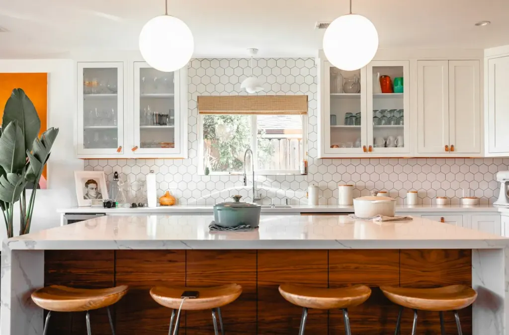 Bright kitchen interior checked during a home inspection